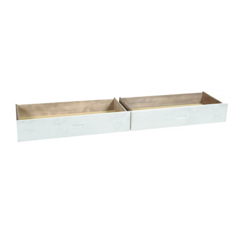 HK022 - Wh : Bộ 2 Ngăn Kéo Có Bánh Xe, Đặt Dưới Gầm Giường